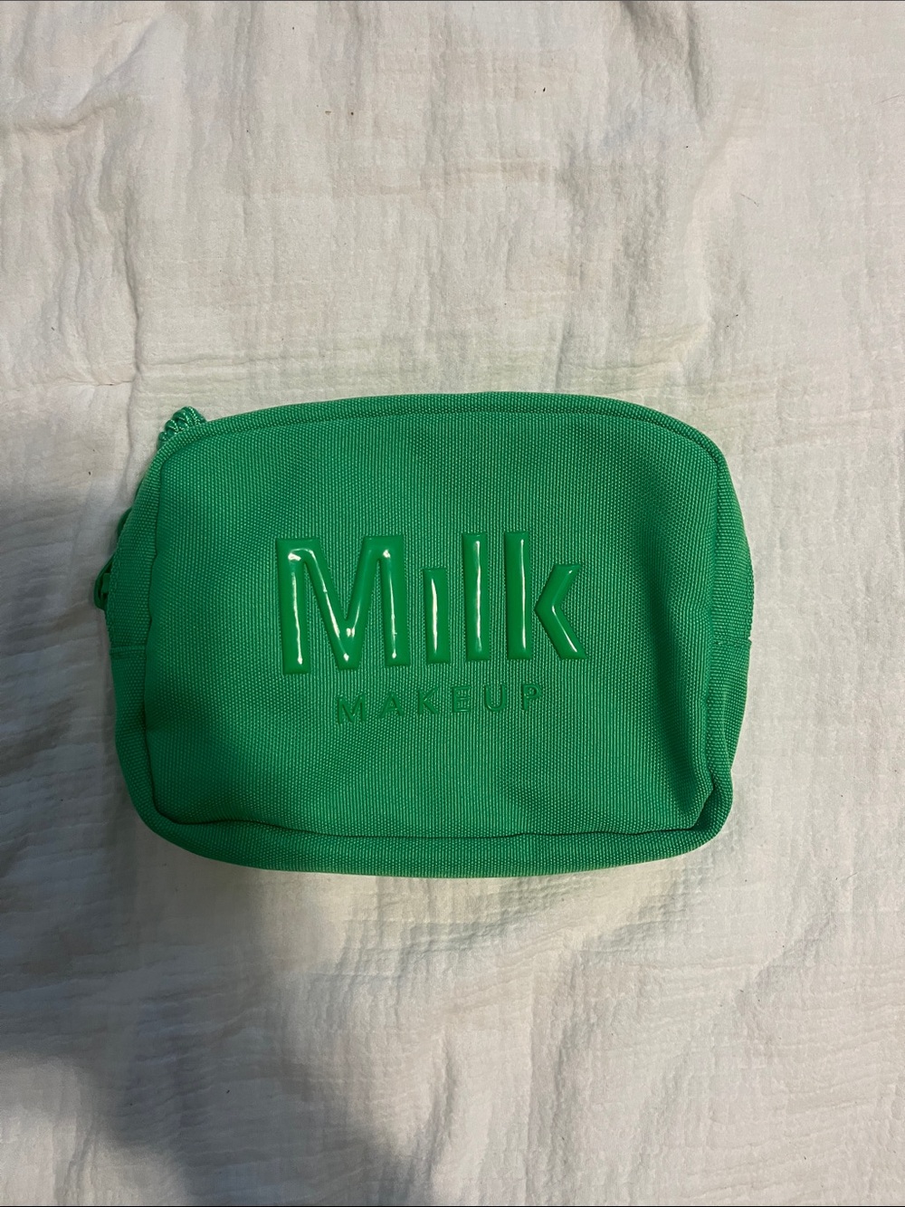 Milk Makeup Vibrant Green Zip Cosmetic Case